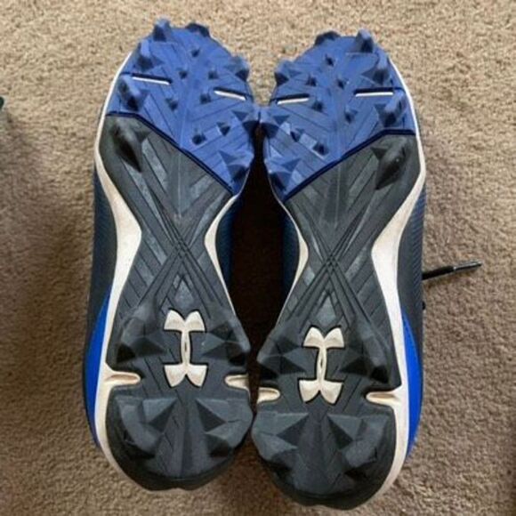 Under Armour Size 10 Baseball Cleats Spikes - Picture 6 of 11